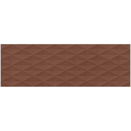 Faianta baie / bucatarie maro 25x76 cm, Marazzi Chill Clay Struttura 3D Diamond