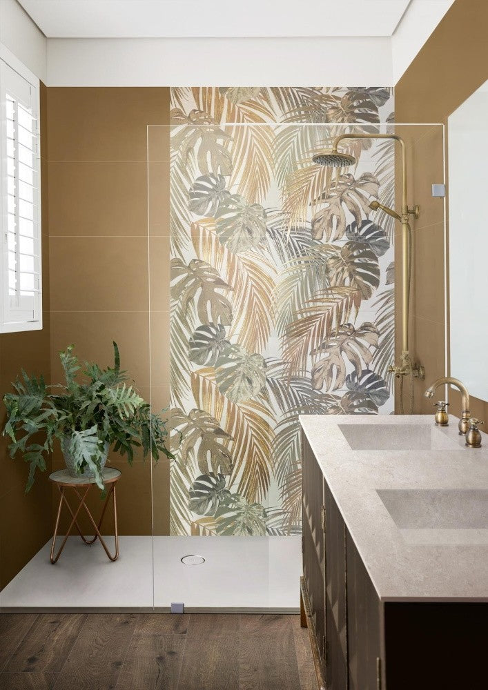 Faianta baie / bucatarie rectificata maro 40x120 cm, Marazzi Momenti Ocra