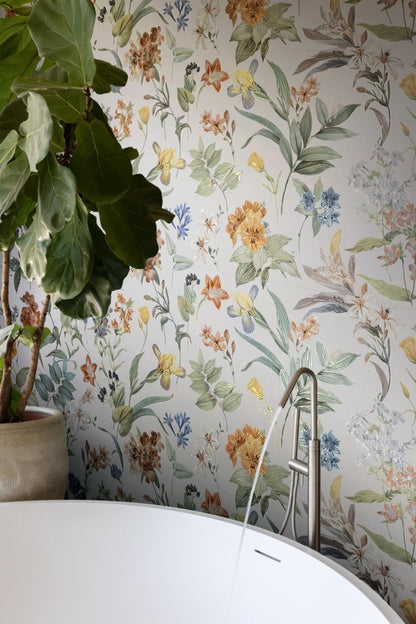 Decor interior alb 60x180 cm, Marazzi White Deco Botanica Touch