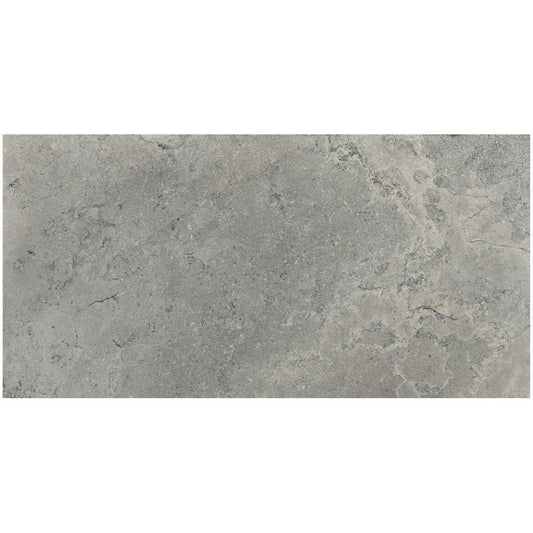 Gresie exterior portelanata rectificata gri 30x60 cm, Marazzi Uniche Avignone Strutturato