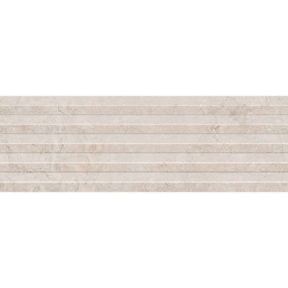 Faianta baie / bucatarie rectificata alba 30x90 cm, Marazzi Alba Blanco Struttura Waltone 3D