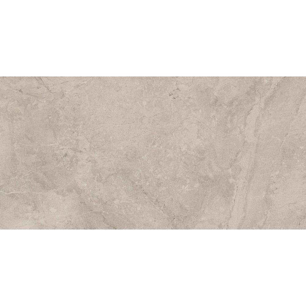 Gresie exterior portelanata rectificata gri 60x120 cm, Marazzi Puro Alba Greige Strutturato