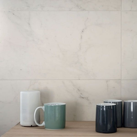 Gresie exterior portelanata rectificata alba 60x120 cm, Marazzi Allmarble Altissimo Strutturato