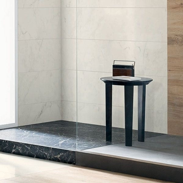 Gresie exterior / interior portelanata rectificata alba 60x120 cm, Marazzi Allmarble Altissimo Lux