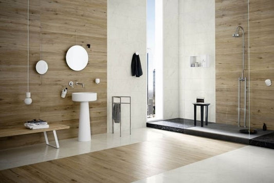 Gresie exterior / interior portelanata rectificata alba 60x120 cm, Marazzi Allmarble Altissimo Silk