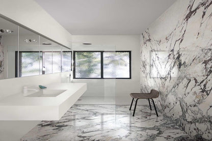 Gresie exterior / interior portelanata rectificata alba 60x60 cm, Marazzi Allmarble Capraia