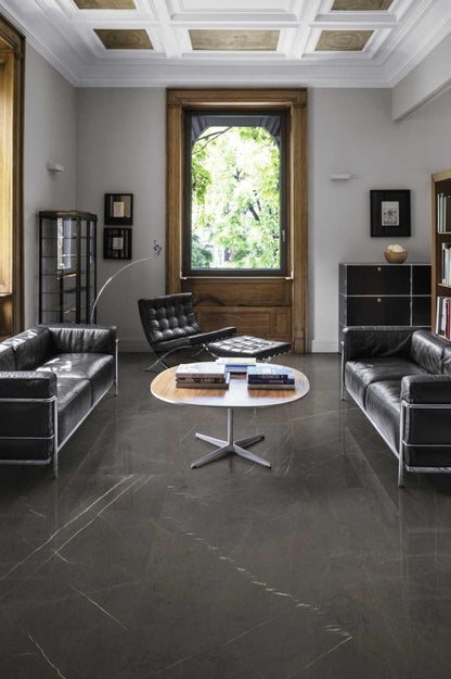Gresie exterior / interior portelanata rectificata maro 60x60 cm, Marazzi Allmarble Imperiale