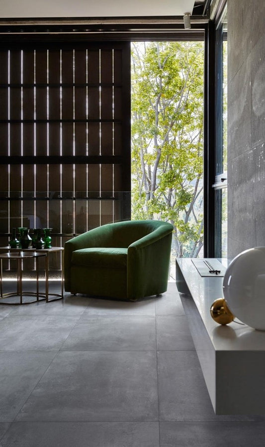 Gresie exterior / interior portelanata rectificata antracit 60x60 cm, Marazzi Appeal Anthracite