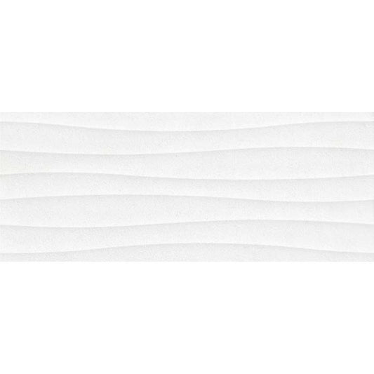 Faianta baie / bucatarie alba 20x50 cm, Marazzi Appeal Struttura Wind 3D White