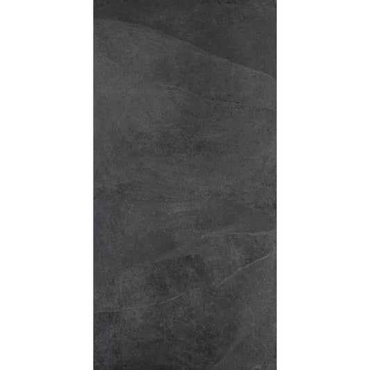 Gresie interior portelanata rectificata antracit 75x150 cm, Marazzi Mystone Ardesia Antracite