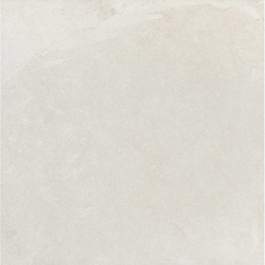 Gresie interior portelanata rectificata alba 60x60 cm, Marazzi Mystone Ardesia Bianco