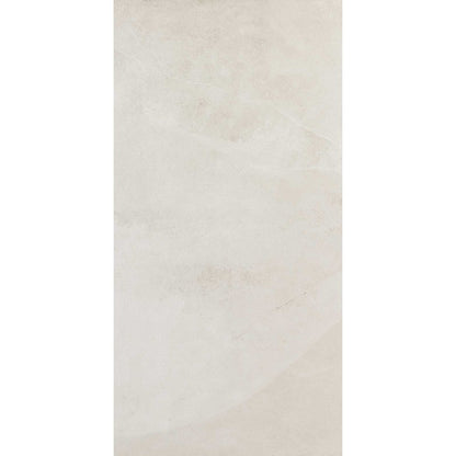 Gresie interior portelanata rectificata alba 75x150 cm, Marazzi Mystone Ardesia Bianco