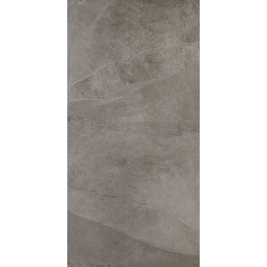 Gresie interior portelanata rectificata gri 75x150 cm, Marazzi Mystone Ardesia Cenere