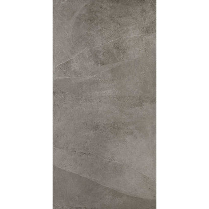 Gresie interior portelanata rectificata gri 75x150 cm, Marazzi Mystone Ardesia Cenere