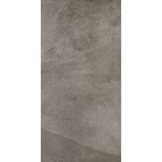 Gresie interior portelanata rectificata gri 75x150 cm, Marazzi Mystone Ardesia Cenere