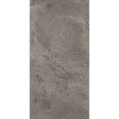 Gresie exterior portelanata rectificata antracit 75x150 cm, Marazzi Mystone Ardesia Antracite Strutturato
