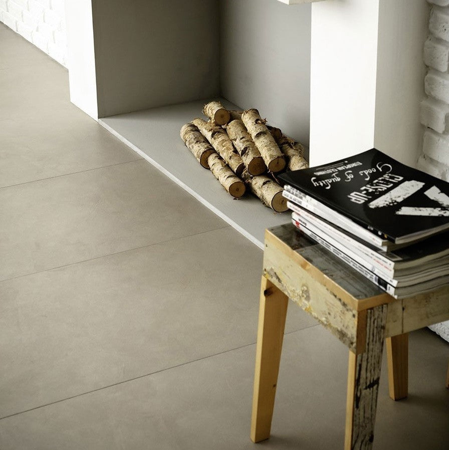 Gresie interior portelanata rectificata bej 30x60 cm, Marazzi Block Beige