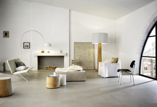 Gresie exterior / interior portelanata rectificata bej 60x120 cm, Marazzi Block Beige