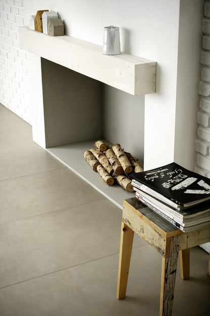 Gresie exterior / interior portelanata rectificata bej 60x120 cm, Marazzi Block Beige