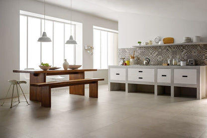 Gresie exterior / interior portelanata rectificata bej 60x120 cm, Marazzi Block Greige