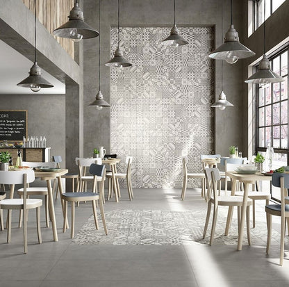 Gresie interior portelanata rectificata gri 30x60 cm, Marazzi Block Grey
