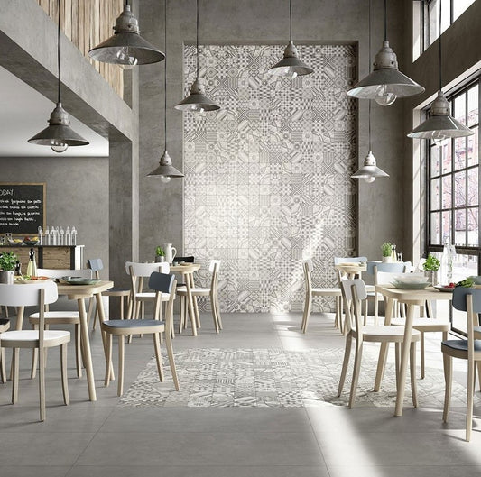 Gresie interior portelanata rectificata gri 30x60 cm, Marazzi Block Grey