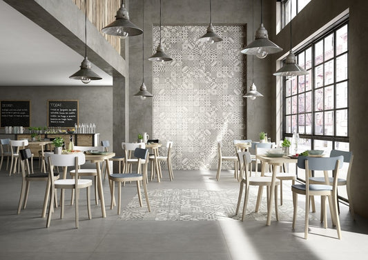Gresie exterior / interior portelanata rectificata gri 60x120 cm, Marazzi Block Silver
