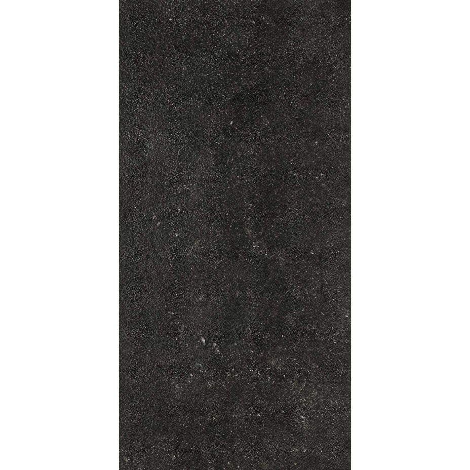 Gresie exterior portelanata rectificata antracit 60x120 cm, Marazzi Mystone Bluestone Antracite Strutturato