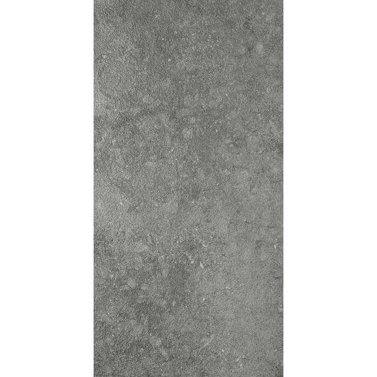 Gresie exterior portelanata rectificata gri 60x120 cm, Marazzi Mystone Bluestone Grigio Strutturato