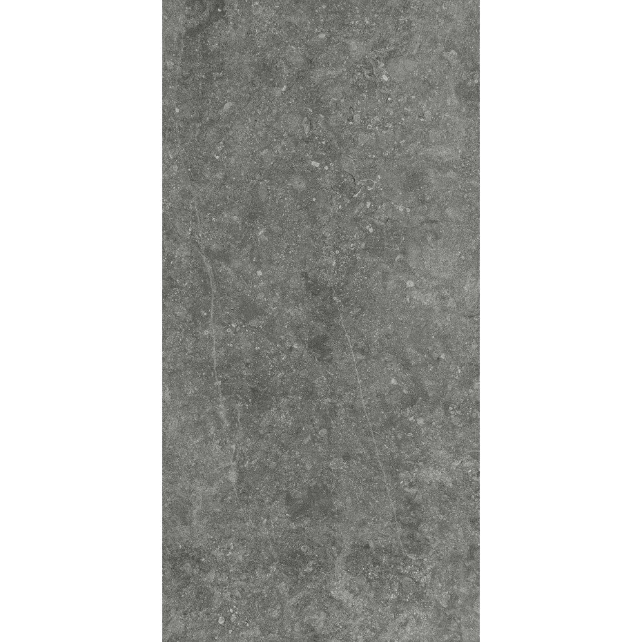 Gresie interior portelanata rectificata gri 60x120 cm, Marazzi Mystone Bluestone Piombo