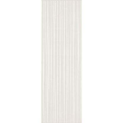 Faianta baie / bucatarie alba 25x76 cm, Marazzi Chalk Butter Struttura Fiber 3D