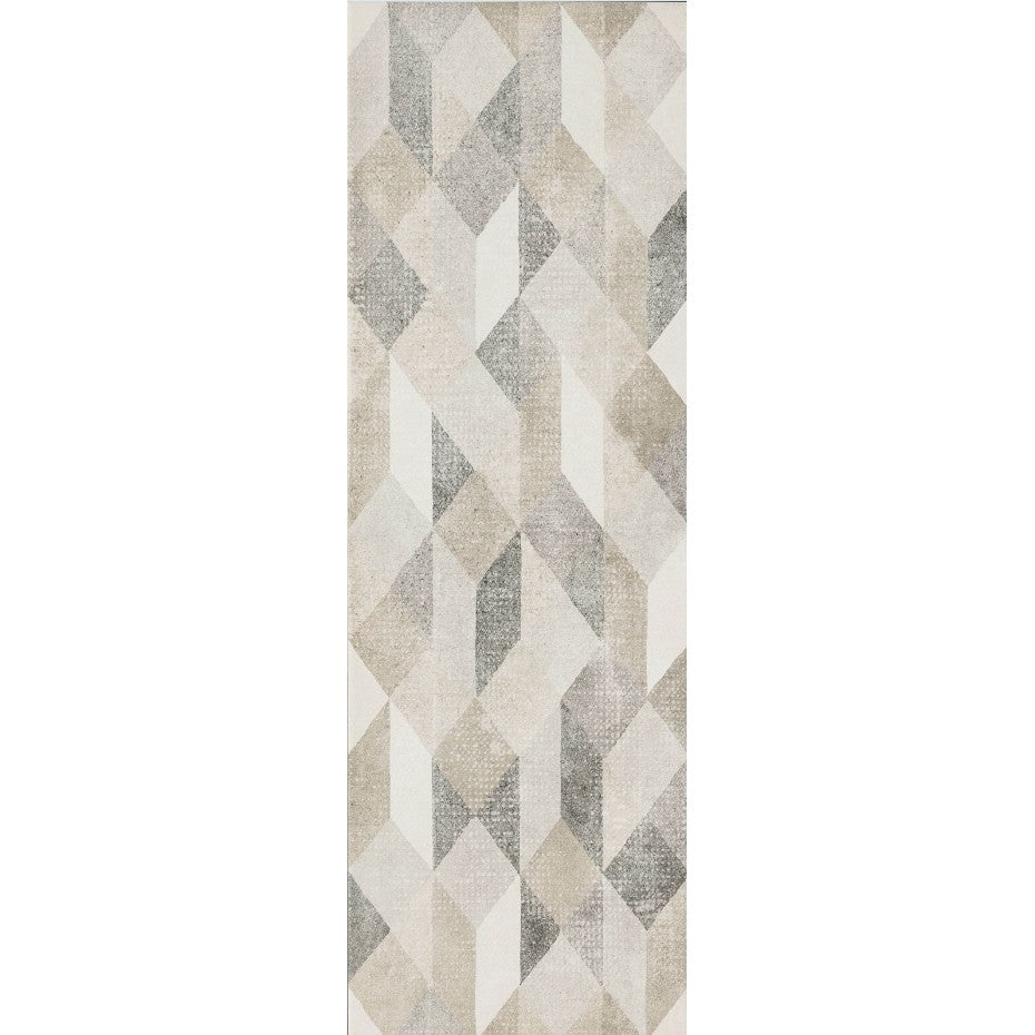 Decor interior bej/gri 25x76 cm, Marazzi Chalk Sand/Grey/Smoke Origami