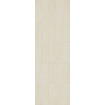 Faianta baie / bucatarie bej 25x76 cm, Marazzi Chalk Sand Struttura Brick 3D