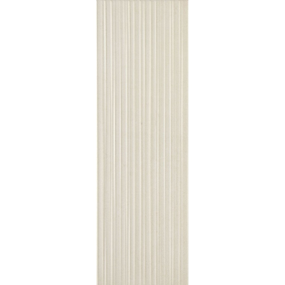 Faianta baie / bucatarie bej 25x76 cm, Marazzi Chalk Sand Struttura Fiber 3D
