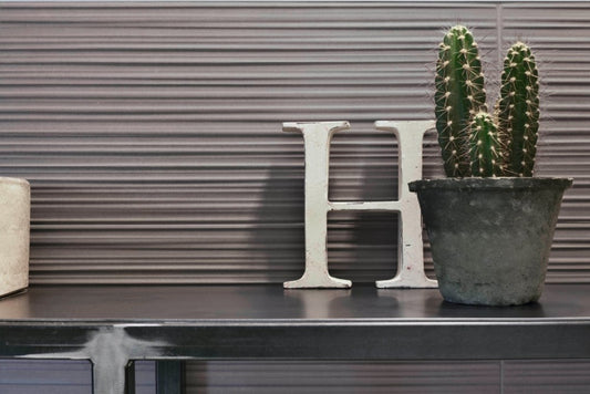 Faianta baie / bucatarie gri 25x76 cm, Marazzi Chalk Smoke Struttura Fiber 3D