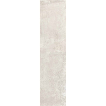 Gresie interior portelanata rectificata alba 30x120 cm, Marazzi Clays Cotton