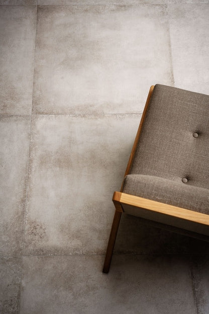 Gresie interior portelanata rectificata bej 75x75 cm, Marazzi Clays Cotton