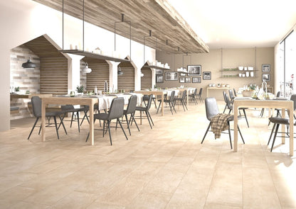 Gresie interior portelanata rectificata alba 30x60 cm, Marazzi Clays Cotton