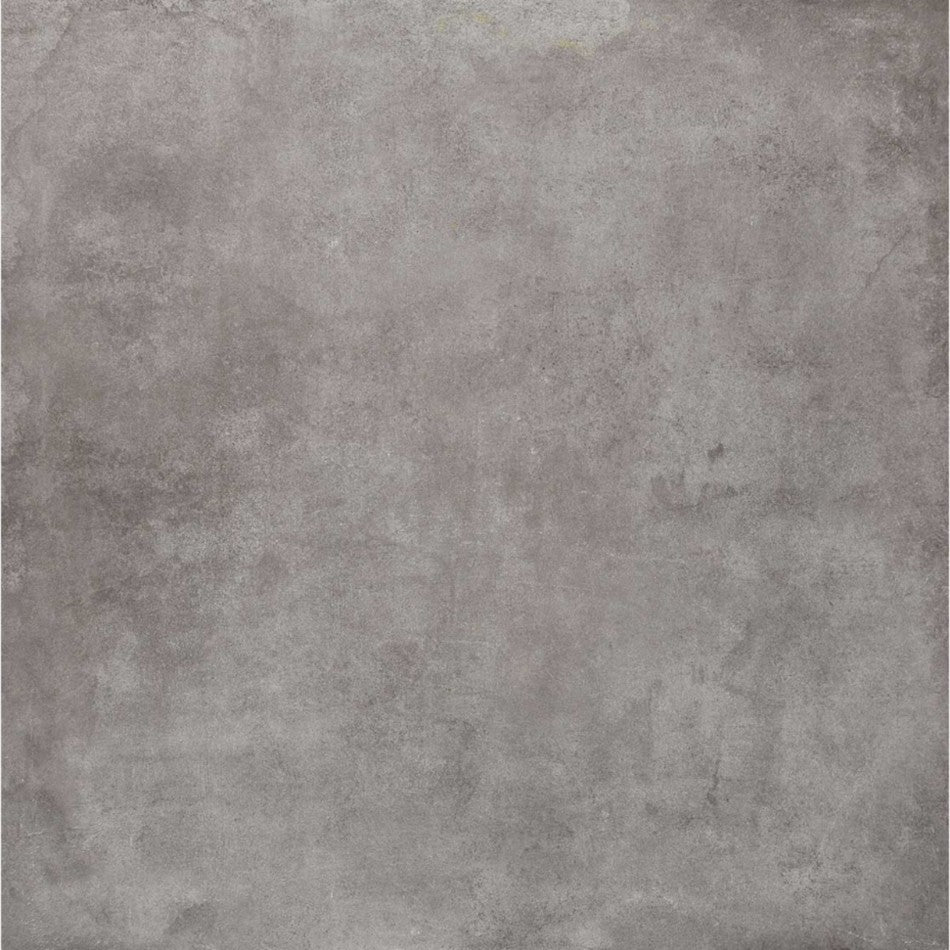 Gresie interior portelanata rectificata gri 75x75 cm, Marazzi Clays Lava