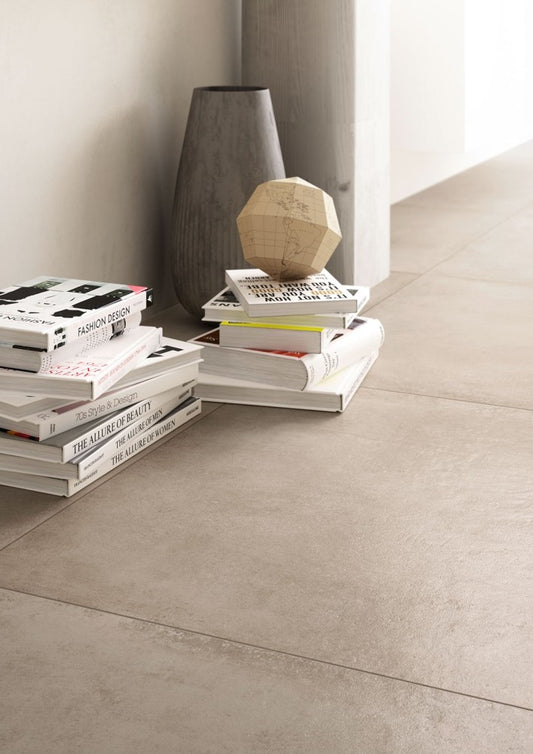 Gresie interior portelanata rectificata crem 60x120 cm, Marazzi Clays Shell