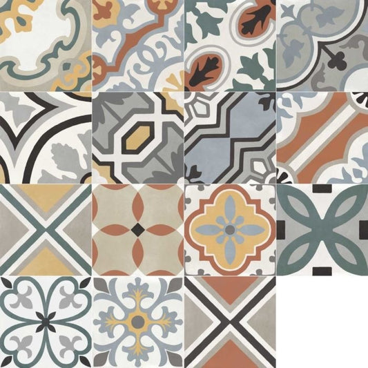 Decor exterior / interior multicolor 20x20 cm, Marazzi D_Segni Colore Tappeto Mix