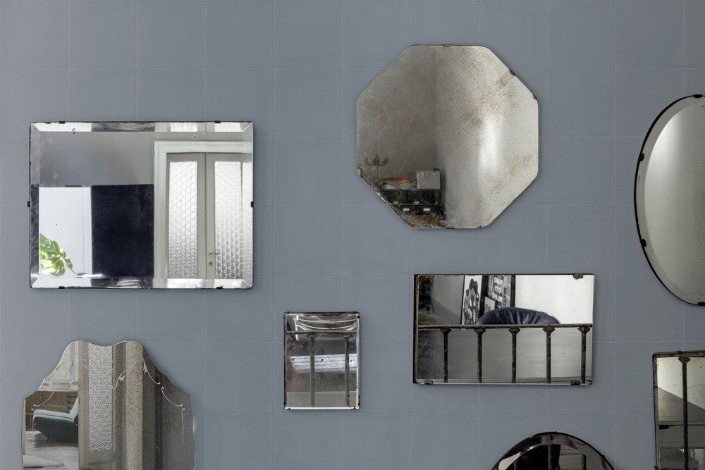 Gresie exterior / interior portelanata albastra 20x20 cm, Marazzi D_Segni Denim