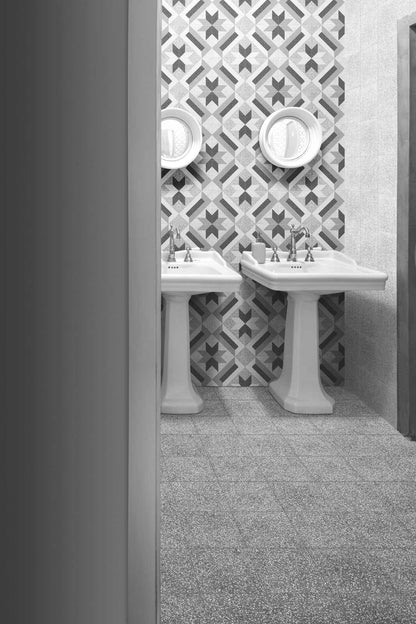 Gresie exterior / interior portelanata antracit 20x20 cm, Marazzi D_Segni Scaglie Anthracite