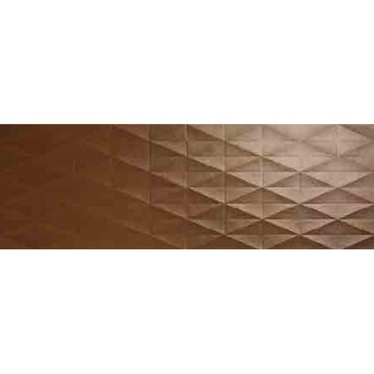 Faianta baie / bucatarie rectificata maro 40x120 cm, Marazzi Eclettica Bronze Struttura Diamond 3D