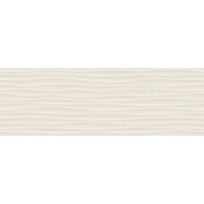 Faianta baie / bucatarie rectificata crem 40x120 cm, Marazzi Eclettica Cream Struttura Wave 3D