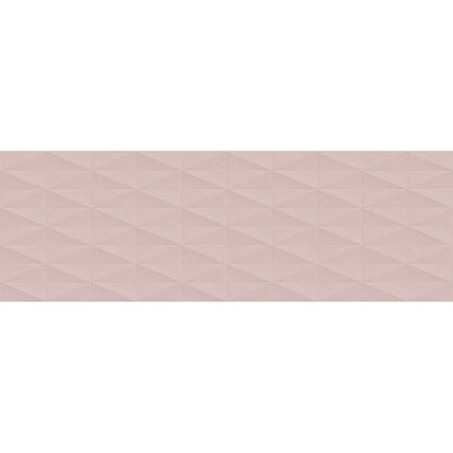Faianta baie / bucatarie rectificata roz 40x120 cm, Marazzi Eclettica Rose Struttura Diamond 3D