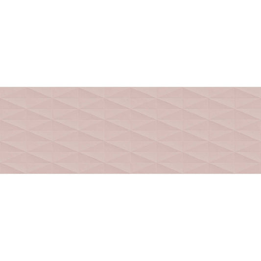 Faianta baie / bucatarie rectificata roz 40x120 cm, Marazzi Eclettica Rose Struttura Diamond 3D