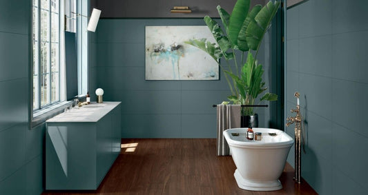 Faianta baie / bucatarie rectificata verde 40x120 cm, Marazzi Eclettica Sage