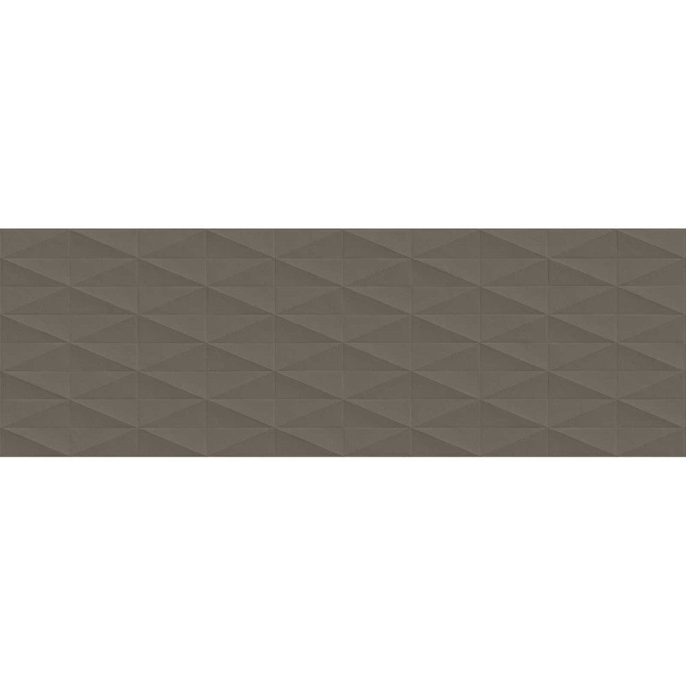 Faianta baie / bucatarie rectificata maro 40x120 cm, Marazzi Eclettica Taupe Struttura Diamond 3D