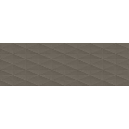 Faianta baie / bucatarie rectificata maro 40x120 cm, Marazzi Eclettica Taupe Struttura Diamond 3D